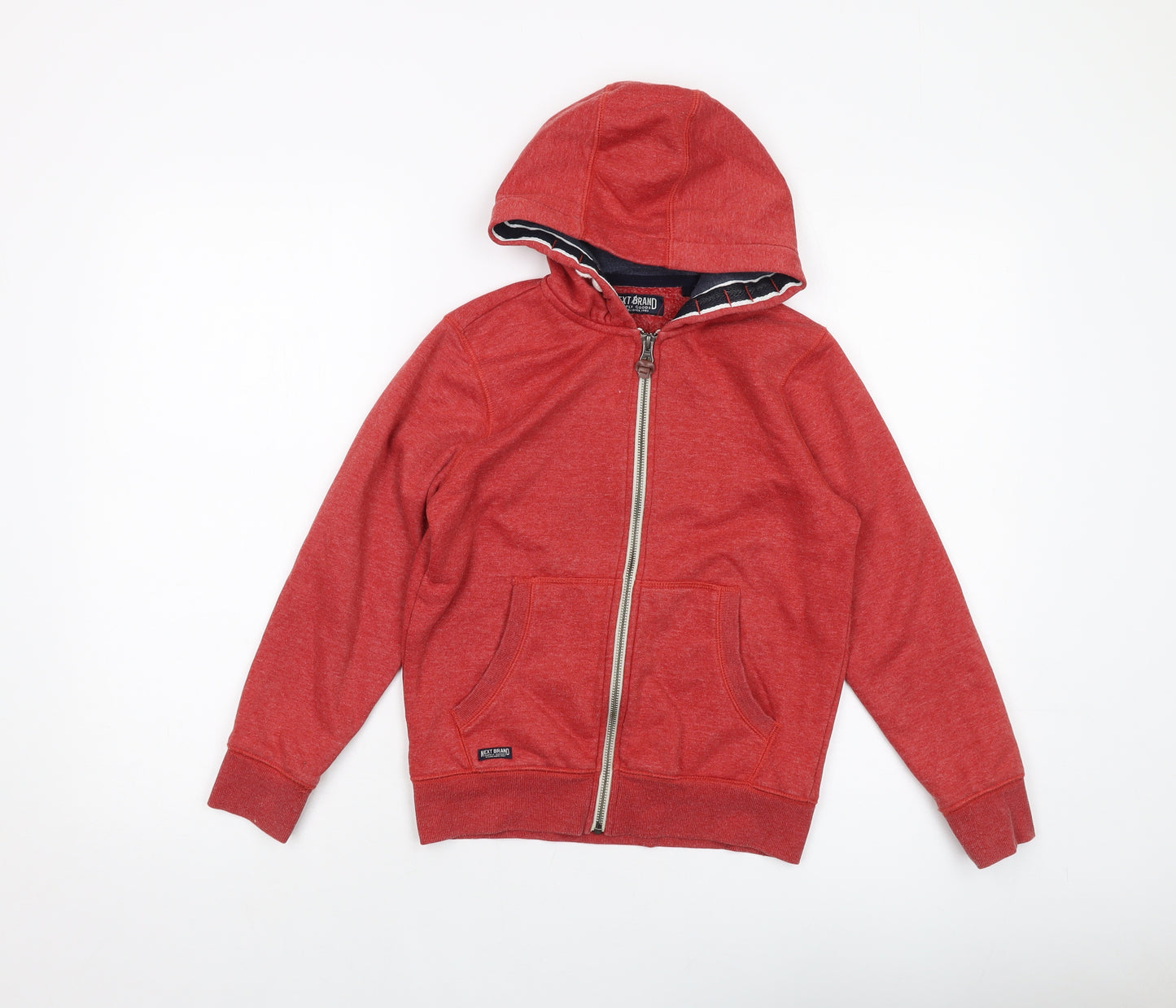 Niek Boys Red Cotton Full Zip Hoodie Size 9 Years Zip