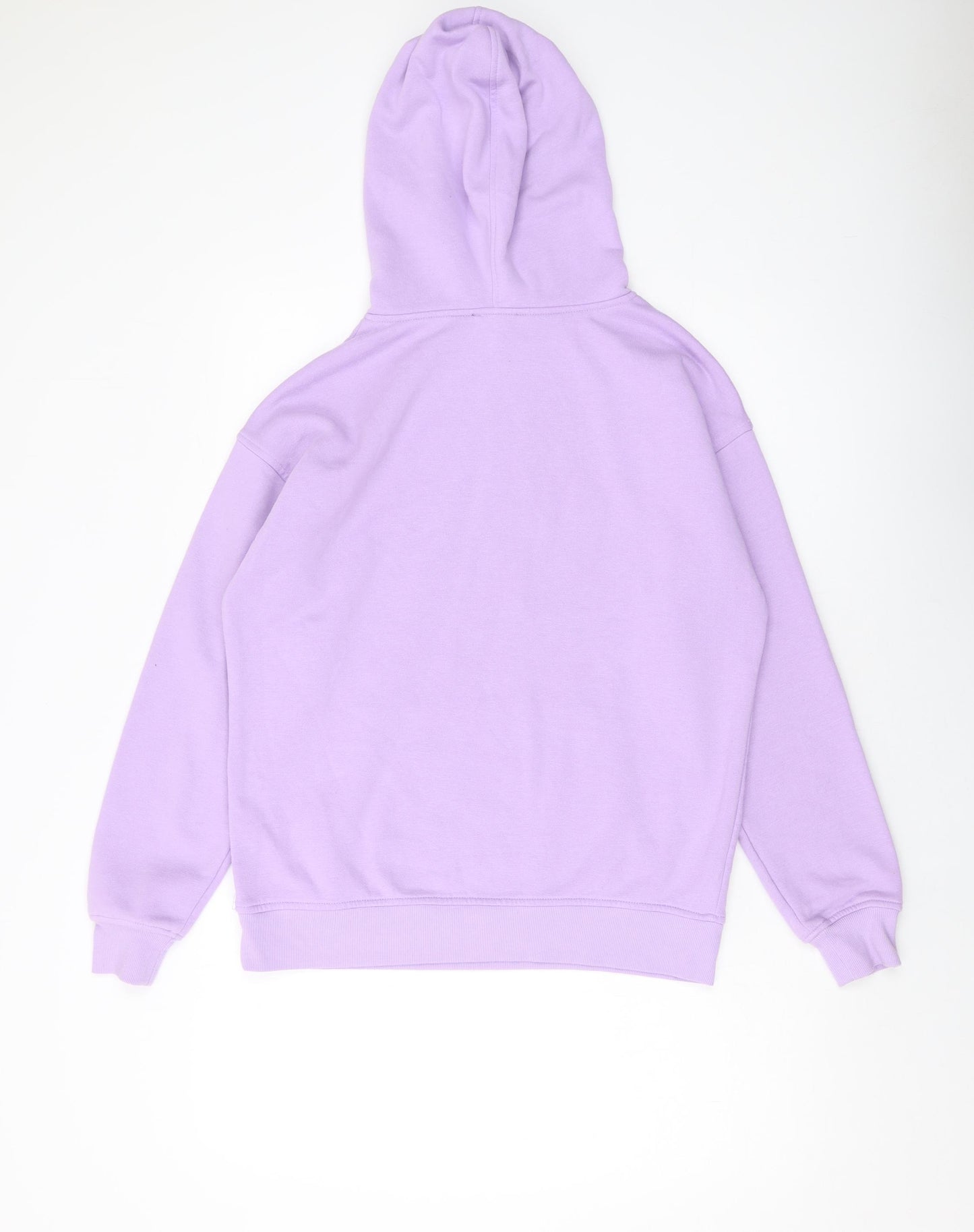 New Look Womens Purple Cotton Pullover Hoodie Size S Pullover