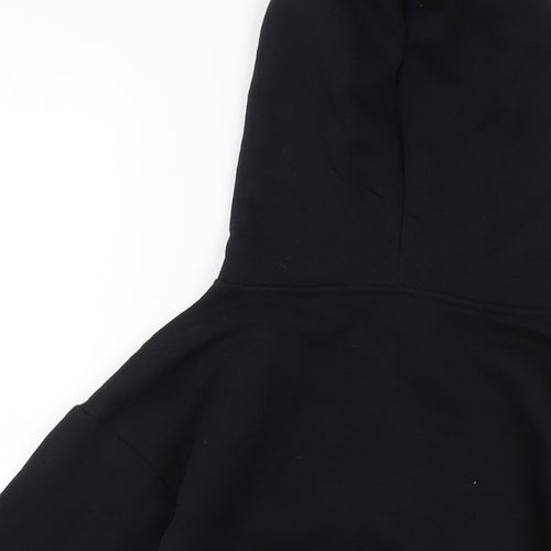 Zara Girls Black Cotton Pullover Hoodie Size 9 Years Pullover - Mickey Mouse