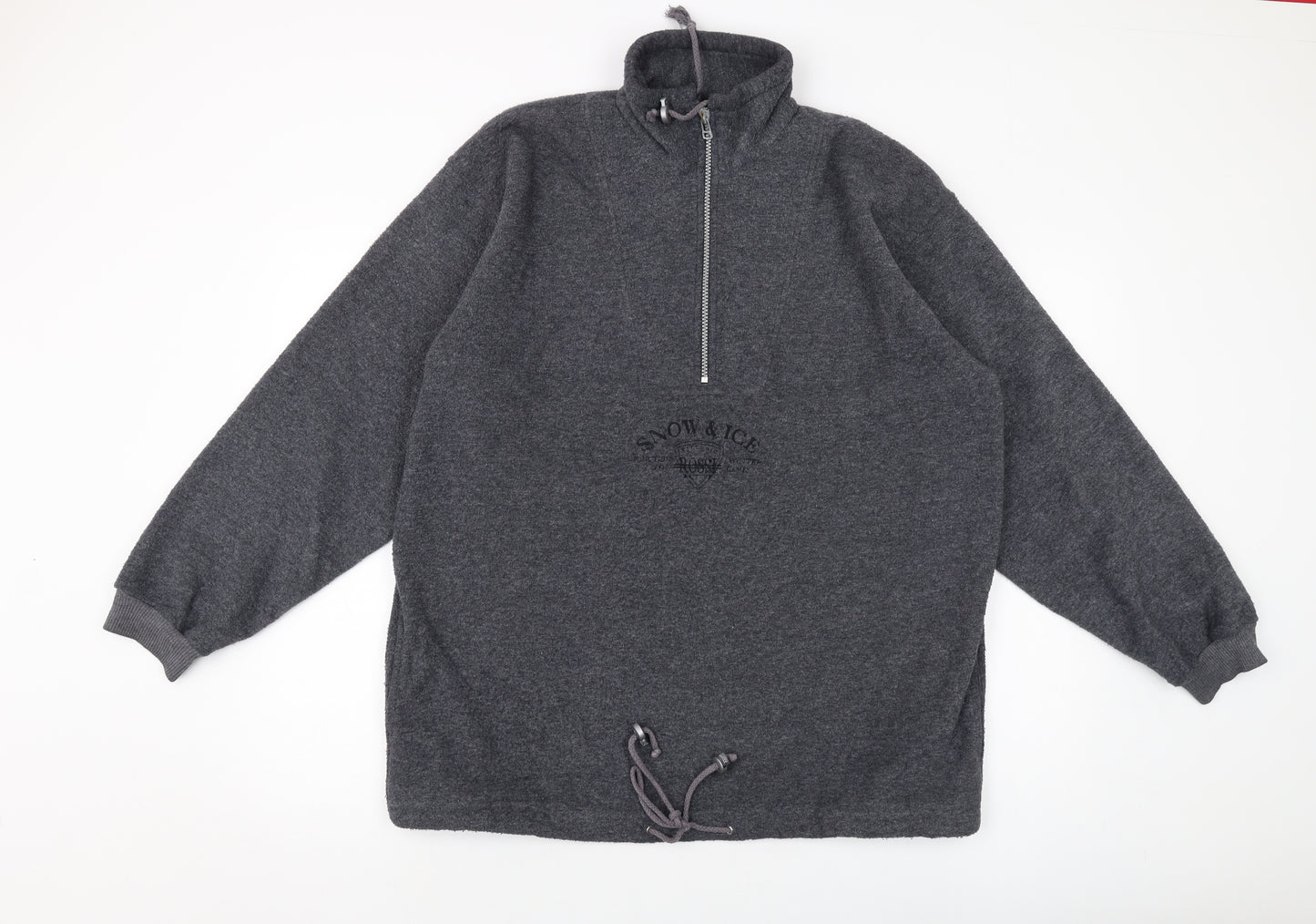 Vittorio Rossi Mens Grey Polyester Pullover Sweatshirt Size M