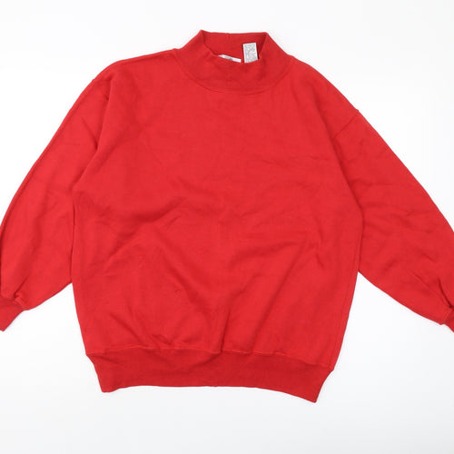 Alison Craig Womens Red Polyester Pullover Sweatshirt Size S Pullover