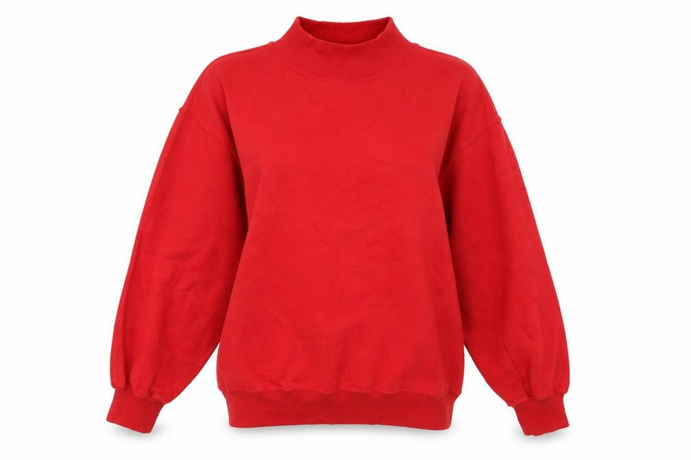 Alison Craig Womens Red Polyester Pullover Sweatshirt Size S Pullover