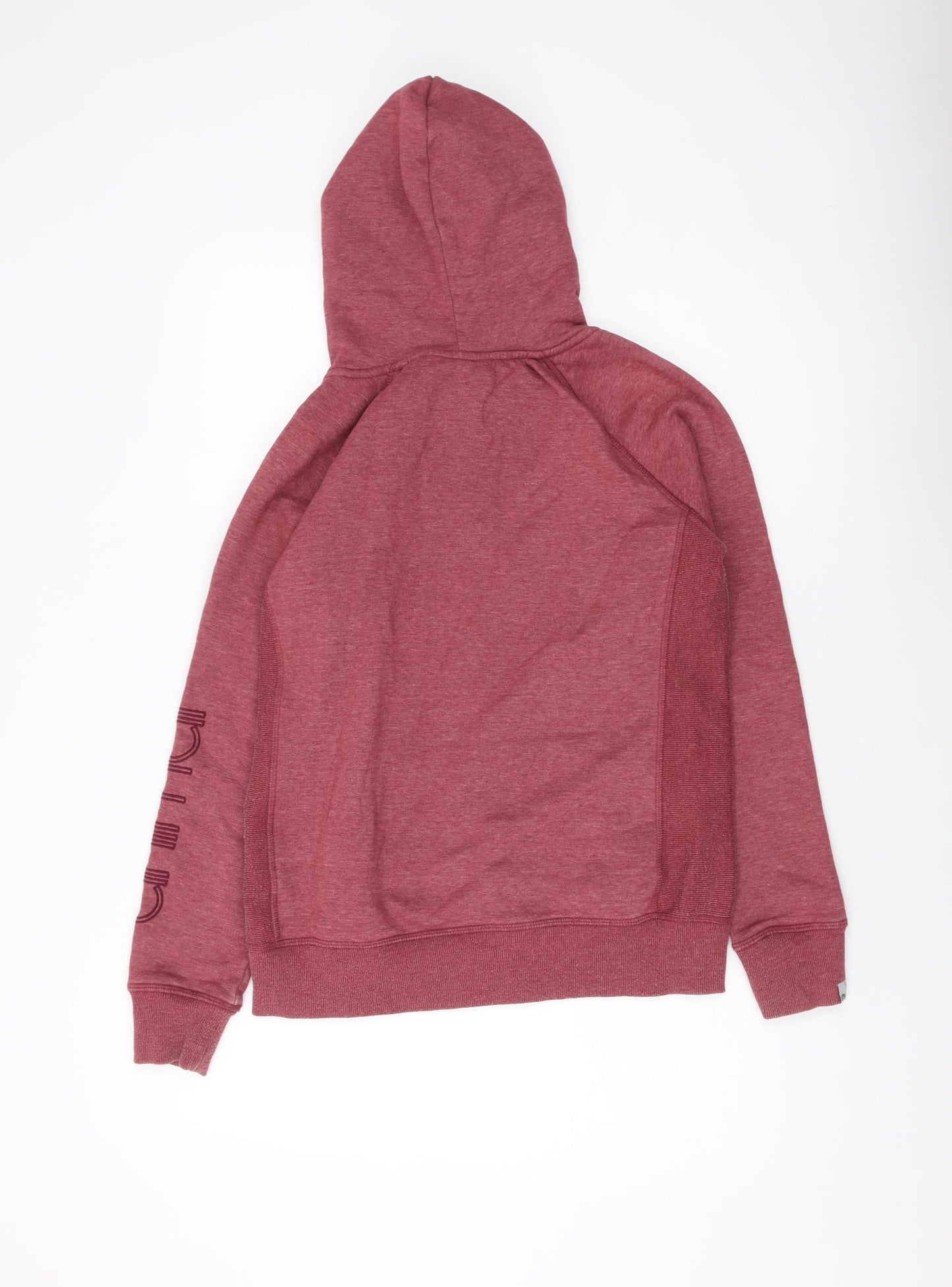 Animal Womens Red Cotton Full Zip Hoodie Size 12 Zip