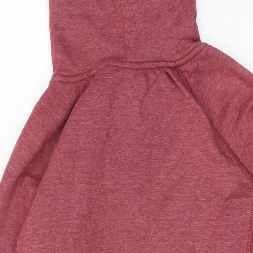 Animal Womens Red Cotton Full Zip Hoodie Size 12 Zip