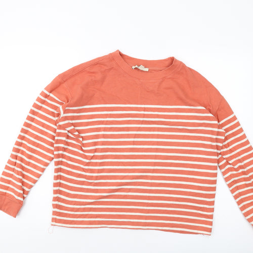 or Womens Silver Cotton Pullover Sweatshirt Size S Pullover