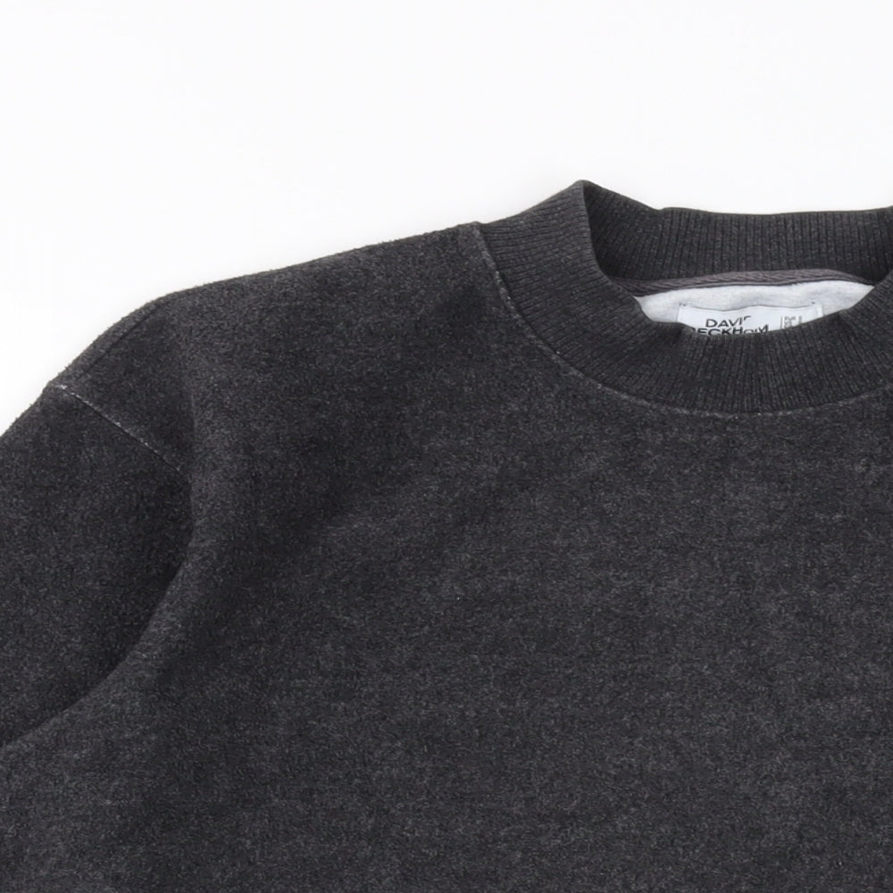 David Beckham Mens Grey Polyester Pullover Sweatshirt Size S - 26