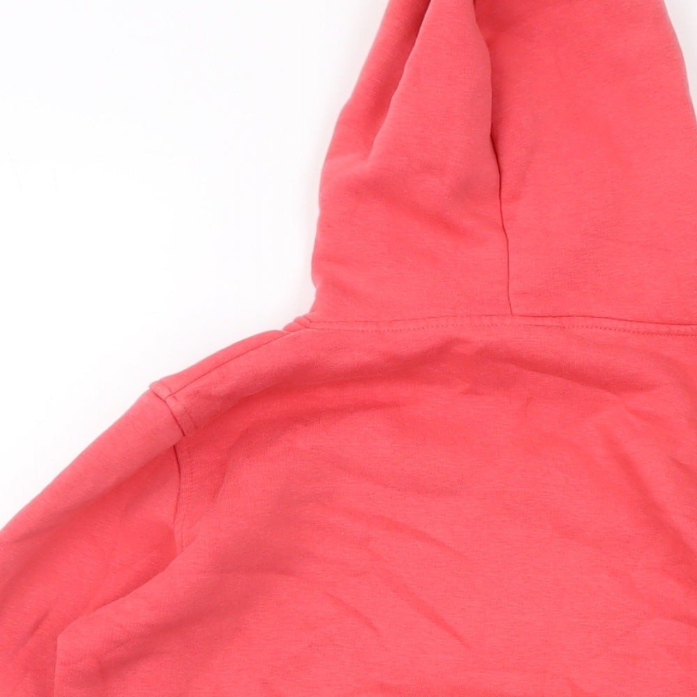Converse Womens Orange Cotton Pullover Hoodie Size S Pullover