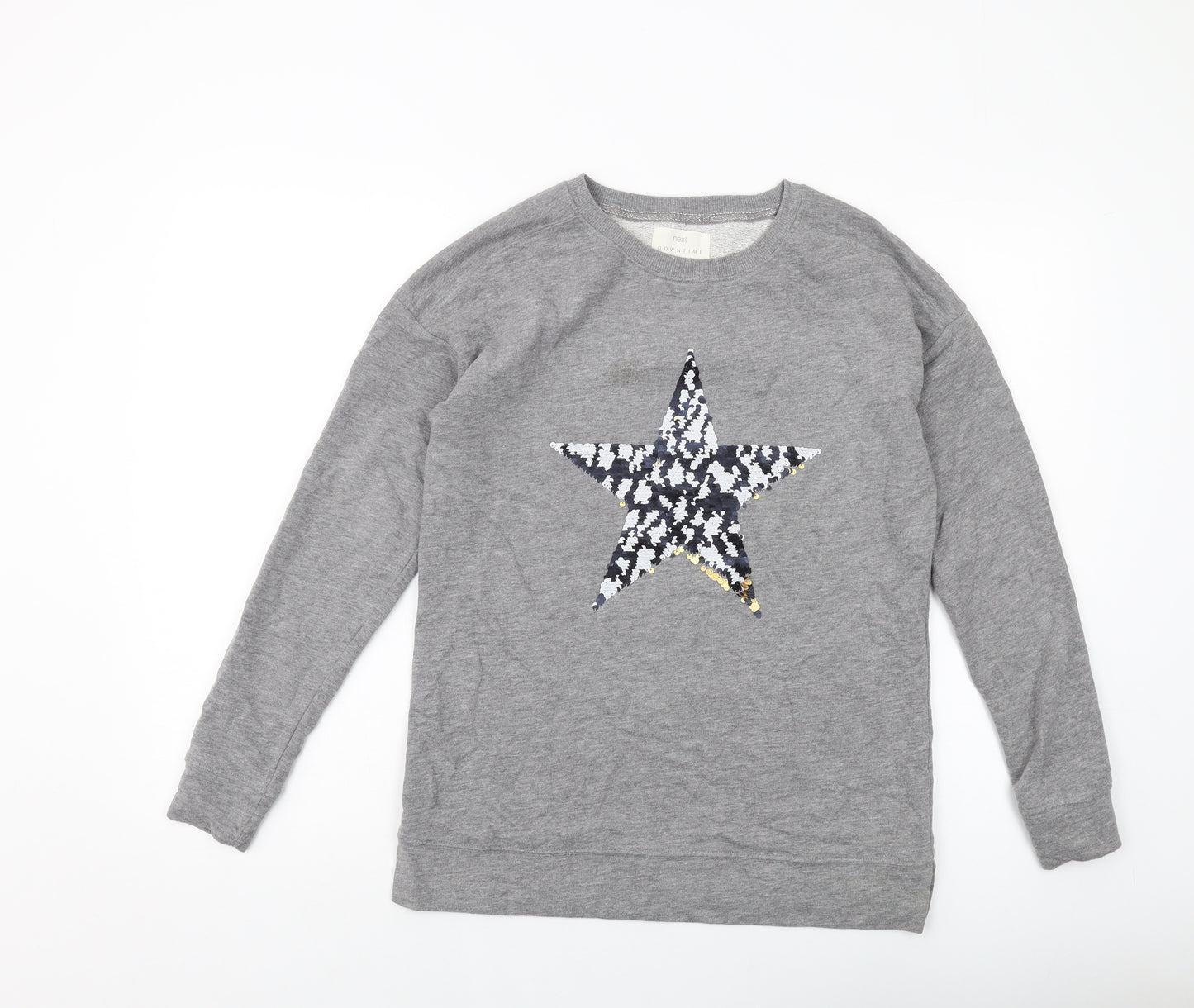 NEXT Womens Grey Cotton Pullover Sweatshirt Size XS Pullover