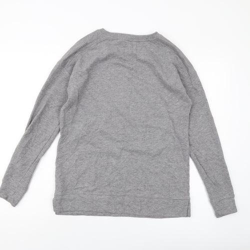 NEXT Womens Grey Cotton Pullover Sweatshirt Size XS Pullover