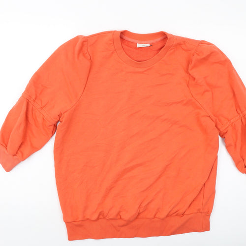 Kaffe Womens Orange Cotton Pullover Sweatshirt Size XL Pullover