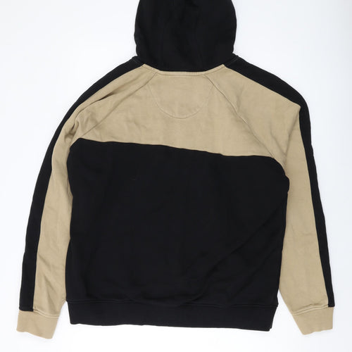 NEXT Mens Black Cotton Pullover Hoodie Size L