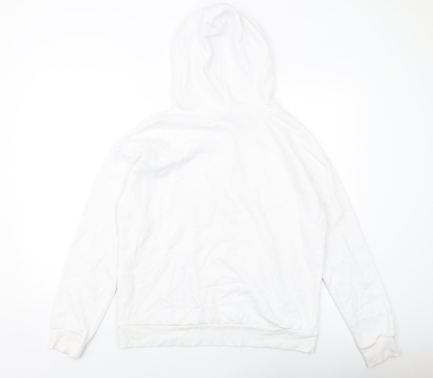 Disney Womens White Cotton Pullover Hoodie Size S Pullover