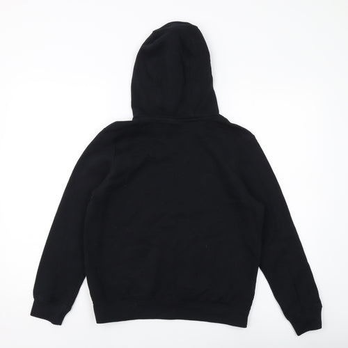 Nike Boys Black Cotton Pullover Hoodie Size 11-12 Years Pullover