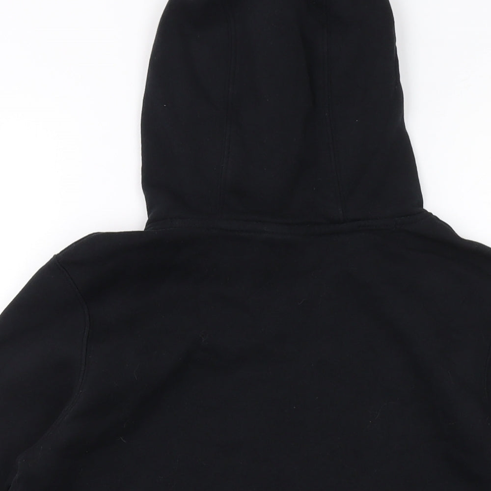 Nike Boys Black Cotton Pullover Hoodie Size 11-12 Years Pullover