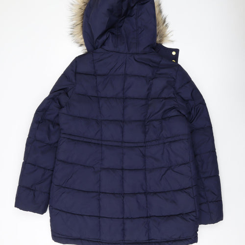 H&M Womens Blue Jacket Size S Zip