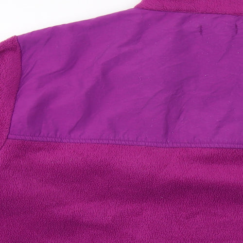 Bonmarche Womens Purple Polyester Pullover Sweatshirt Size XL Zip