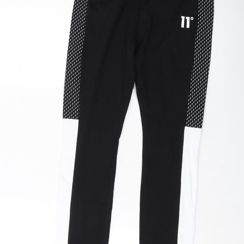11 degrees Womens Black Cotton Capri Leggings Size 8 L27 in