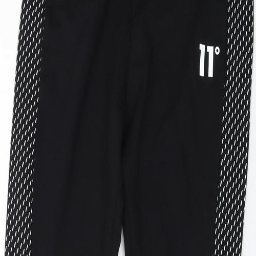 11 degrees Womens Black Cotton Capri Leggings Size 8 L27 in