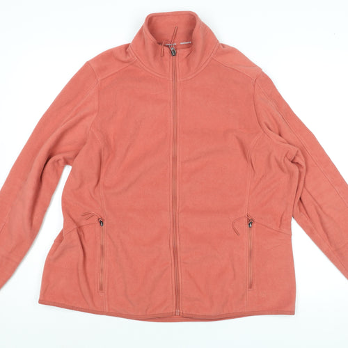GOODMOVE Womens Pink Jacket Size 20 Zip