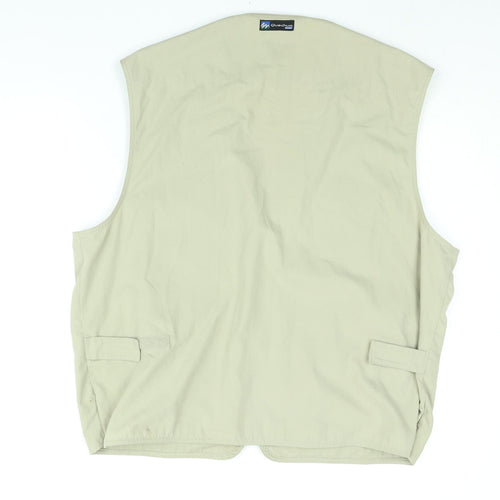 Quechua Mens Beige Jacket Waistcoat Size XL Zip - Pocket