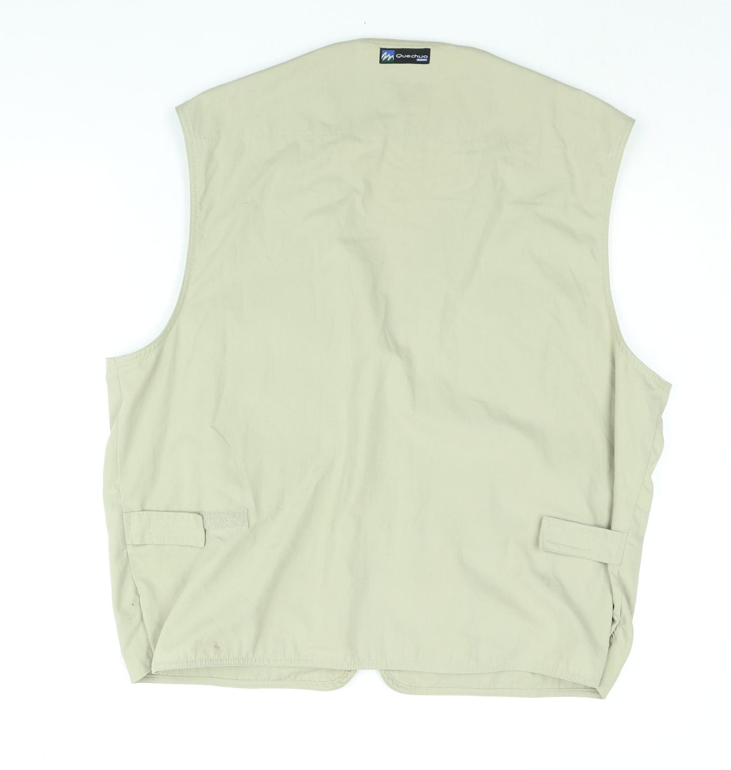 Quechua Mens Beige Jacket Waistcoat Size XL Zip - Pocket
