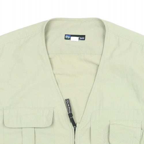 Quechua Mens Beige Jacket Waistcoat Size XL Zip - Pocket