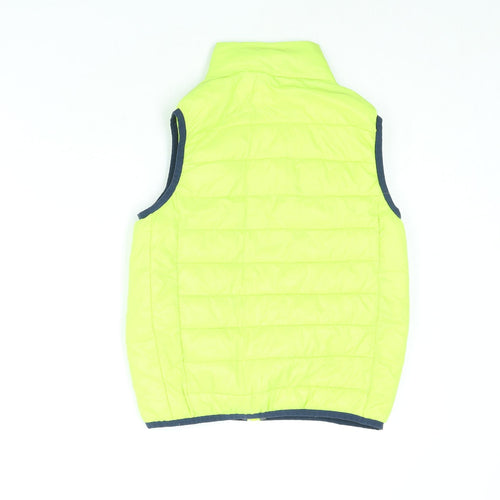 Color Kids Boys Yellow Gilet Jacket Size 8 Years Zip - Neon