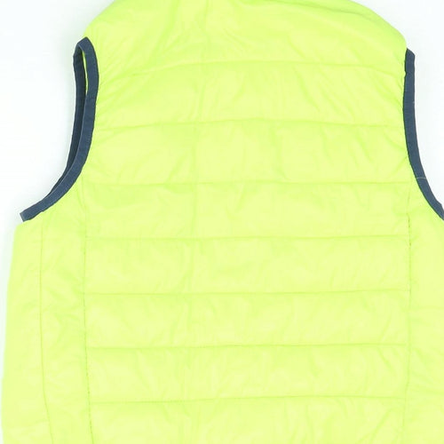 Color Kids Boys Yellow Gilet Jacket Size 8 Years Zip - Neon