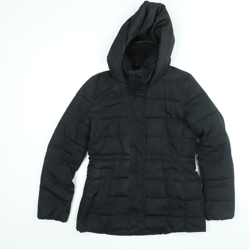 Gap Womens Black Quilted Coat Size XS Zip