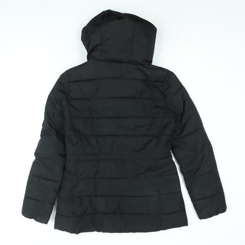 Gap Womens Black Quilted Coat Size XS Zip