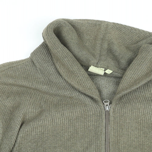Cotton Traders Womens Brown Jacket Size 24 Zip
