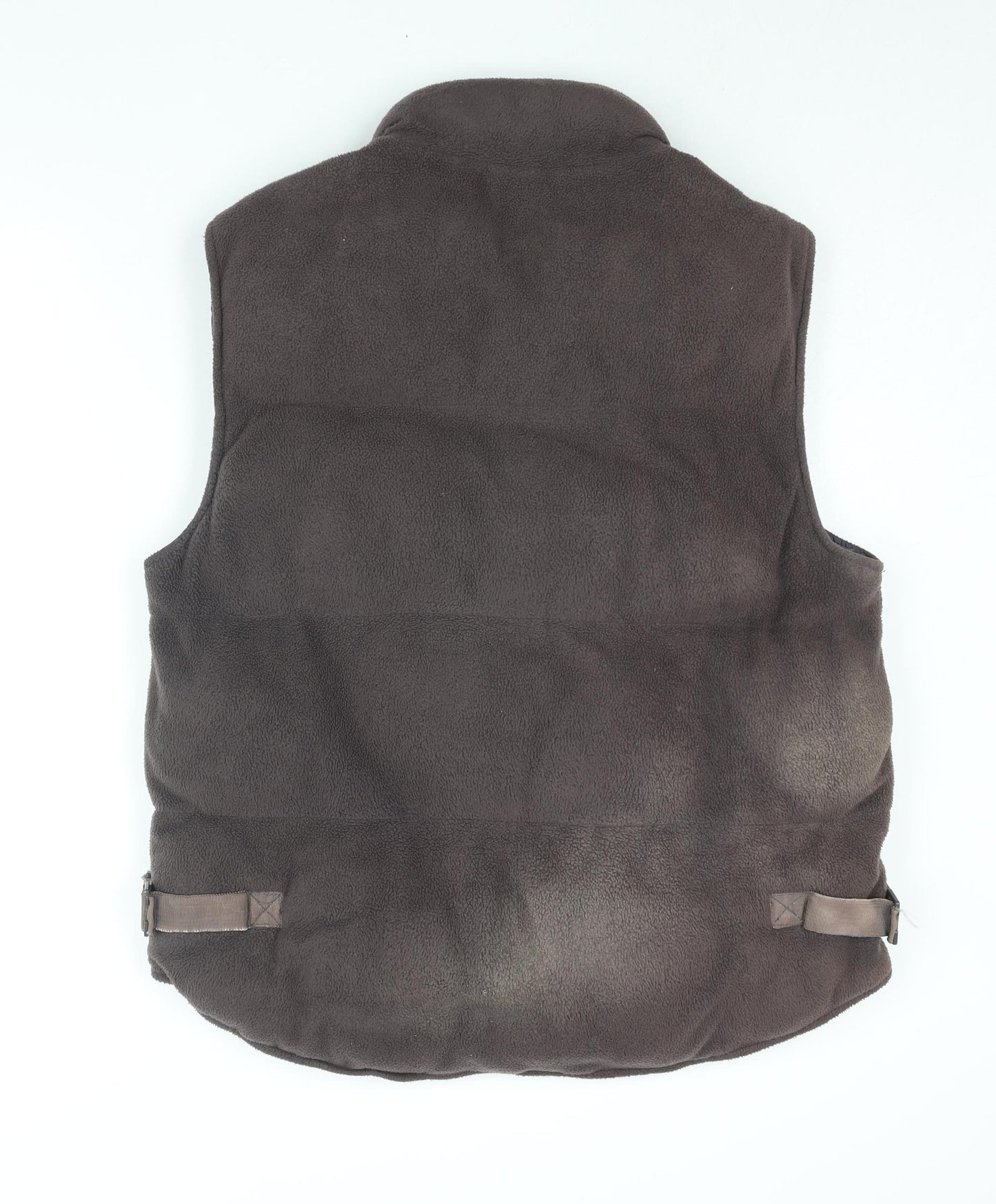 Eisenegger Mens Brown Gilet Coat Size L Zip - Estimated Size Logo