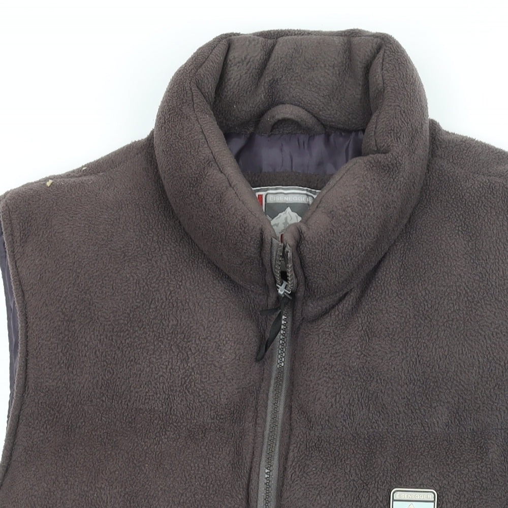 Eisenegger Mens Brown Gilet Coat Size L Zip - Estimated Size Logo