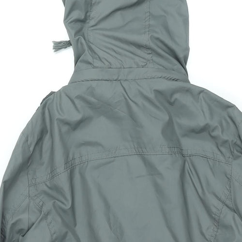 YMI Womens Green Jacket Size XL Zip - Hooded
