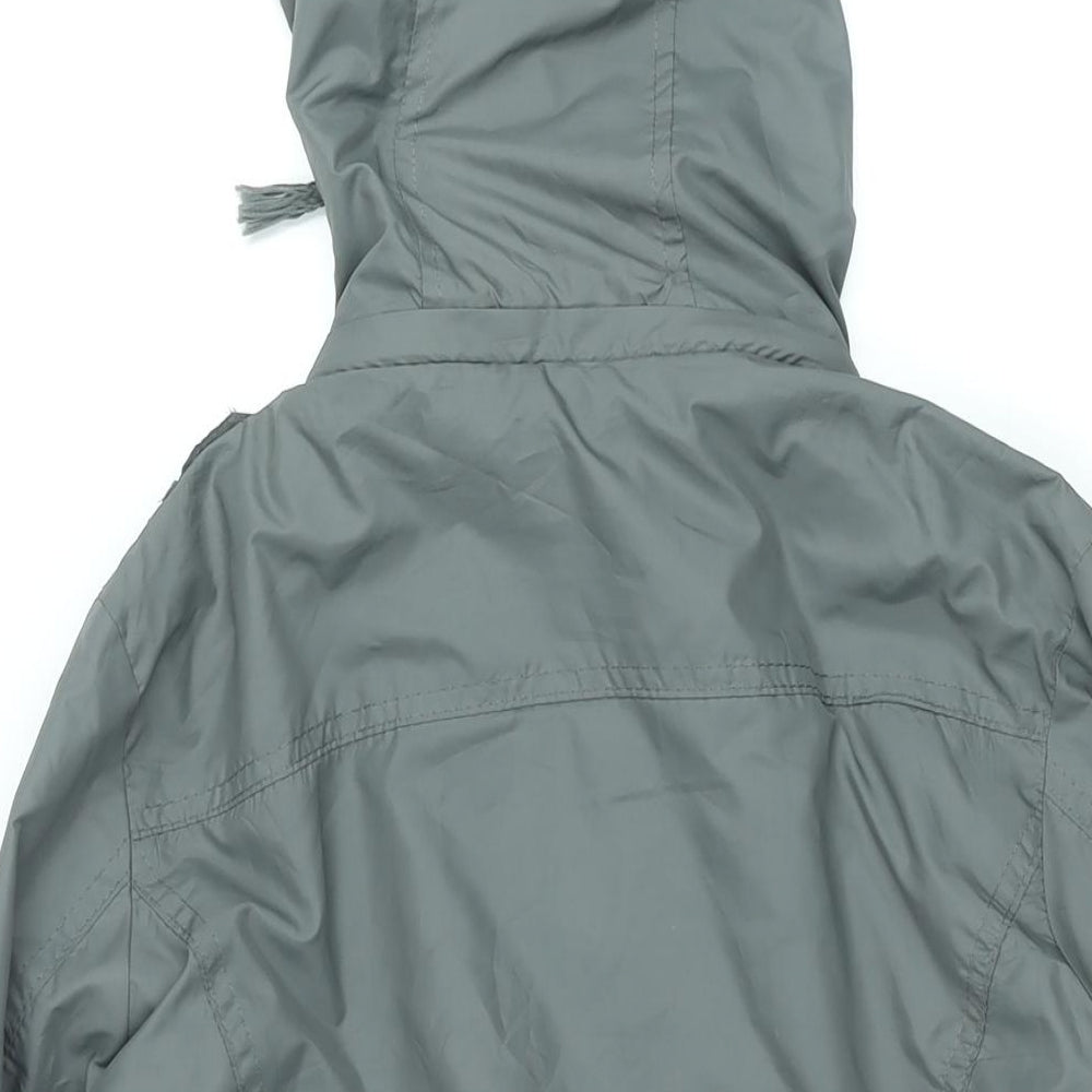 YMI Womens Green Jacket Size XL Zip - Hooded