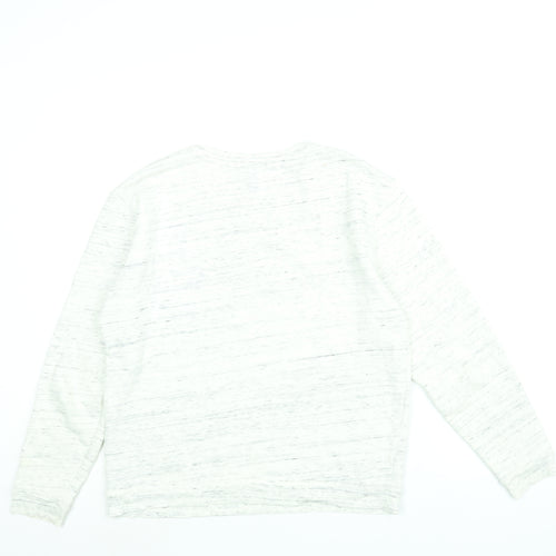 FOREVER 21 Womens White Polyester Pullover Sweatshirt Size S Pullover - Paris Please