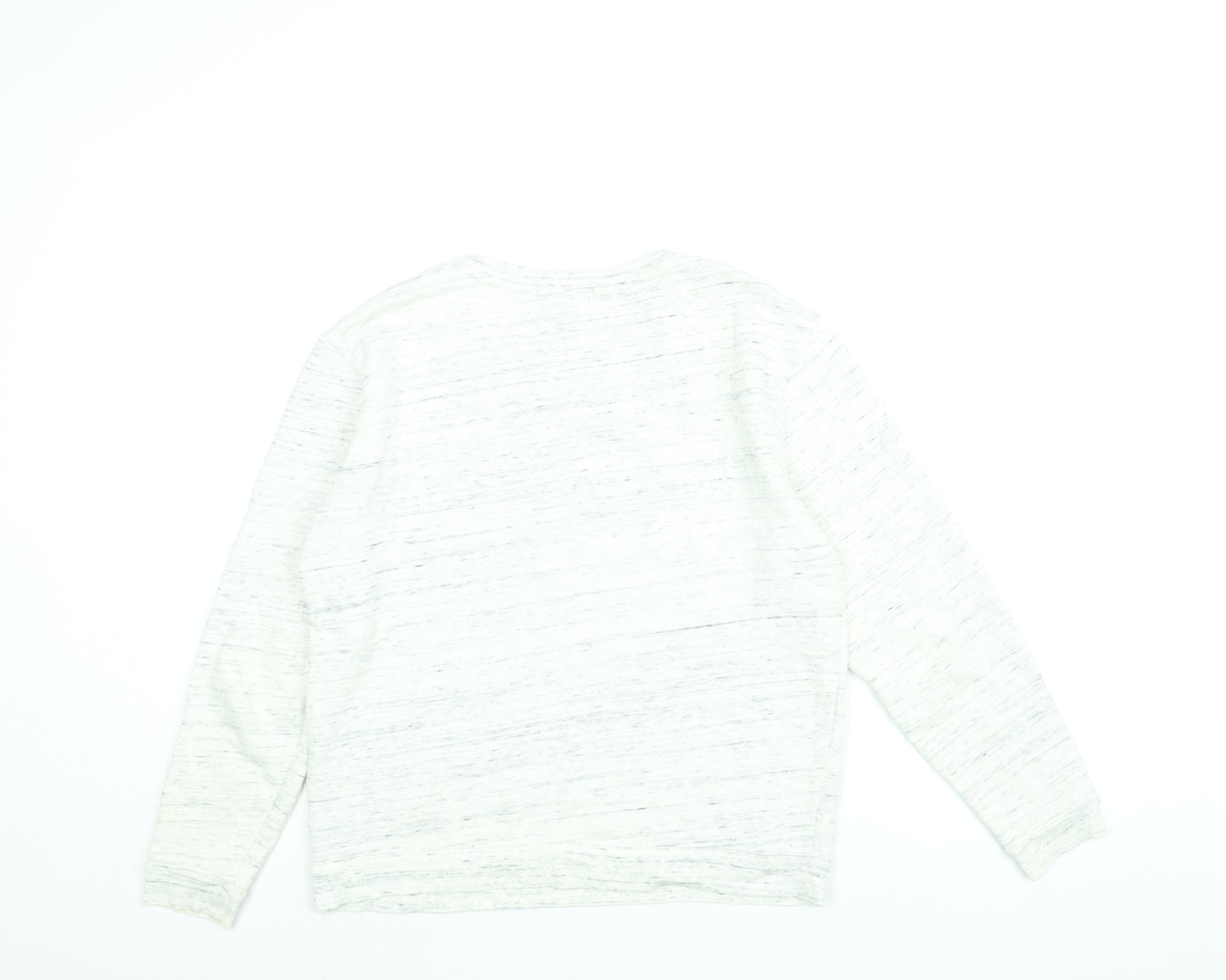 FOREVER 21 Womens White Polyester Pullover Sweatshirt Size S Pullover - Paris Please