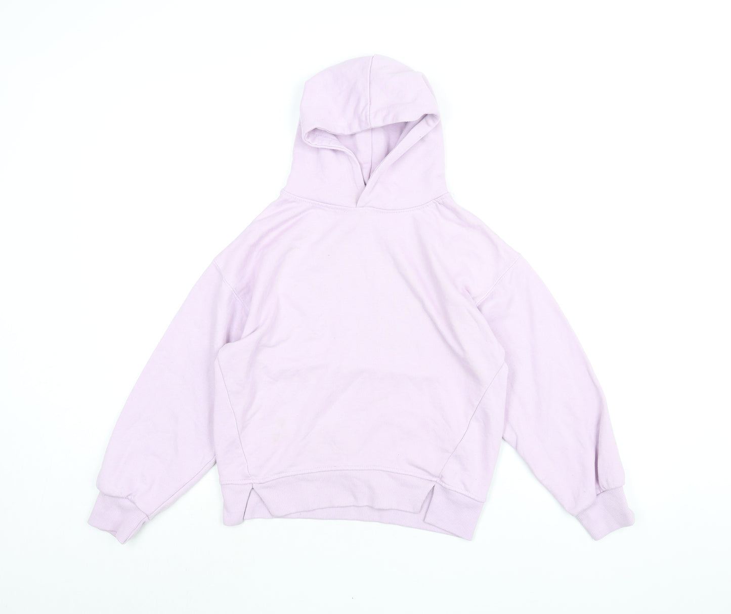Zara Girls Pink Cotton Pullover Hoodie Size 11-12 Years Pullover