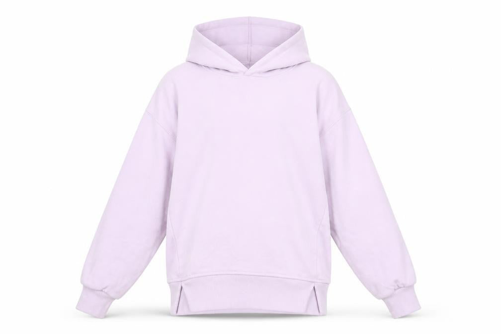Front view of Zara girls’ pink cotton pullover hoodie, size 11-12, years pullover