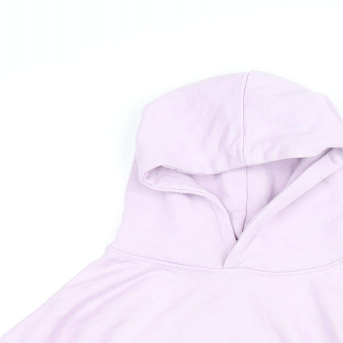 Zara Girls Pink Cotton Pullover Hoodie Size 11-12 Years Pullover