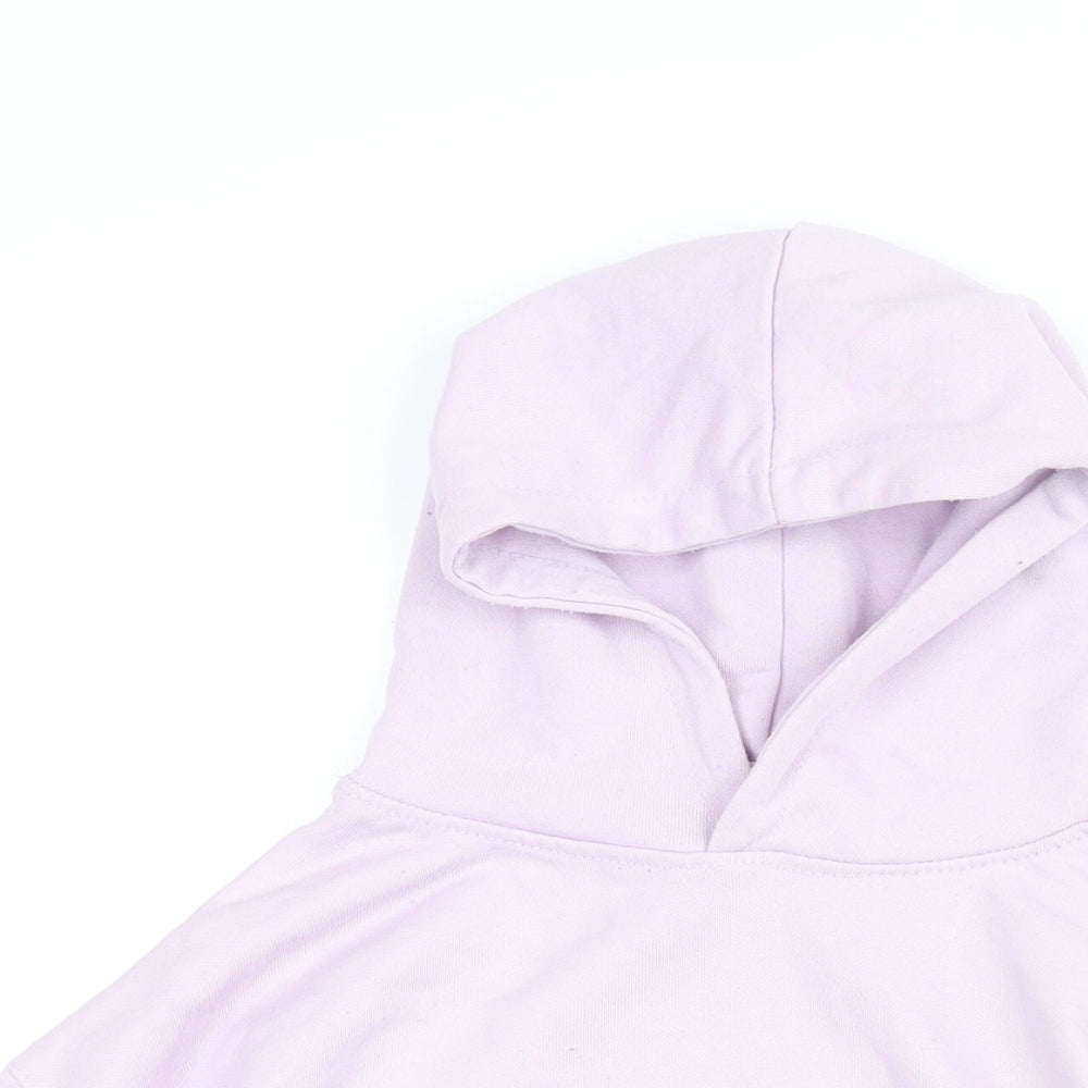 Zara Girls Pink Cotton Pullover Hoodie Size 11-12 Years Pullover