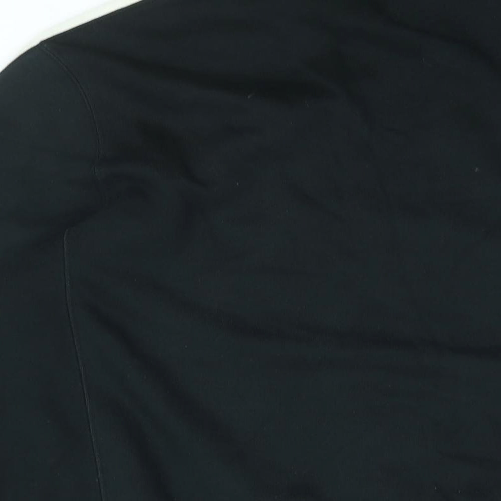 Polo Ralph Lauren Mens Black Jacket Size M Zip - Logo Stripe