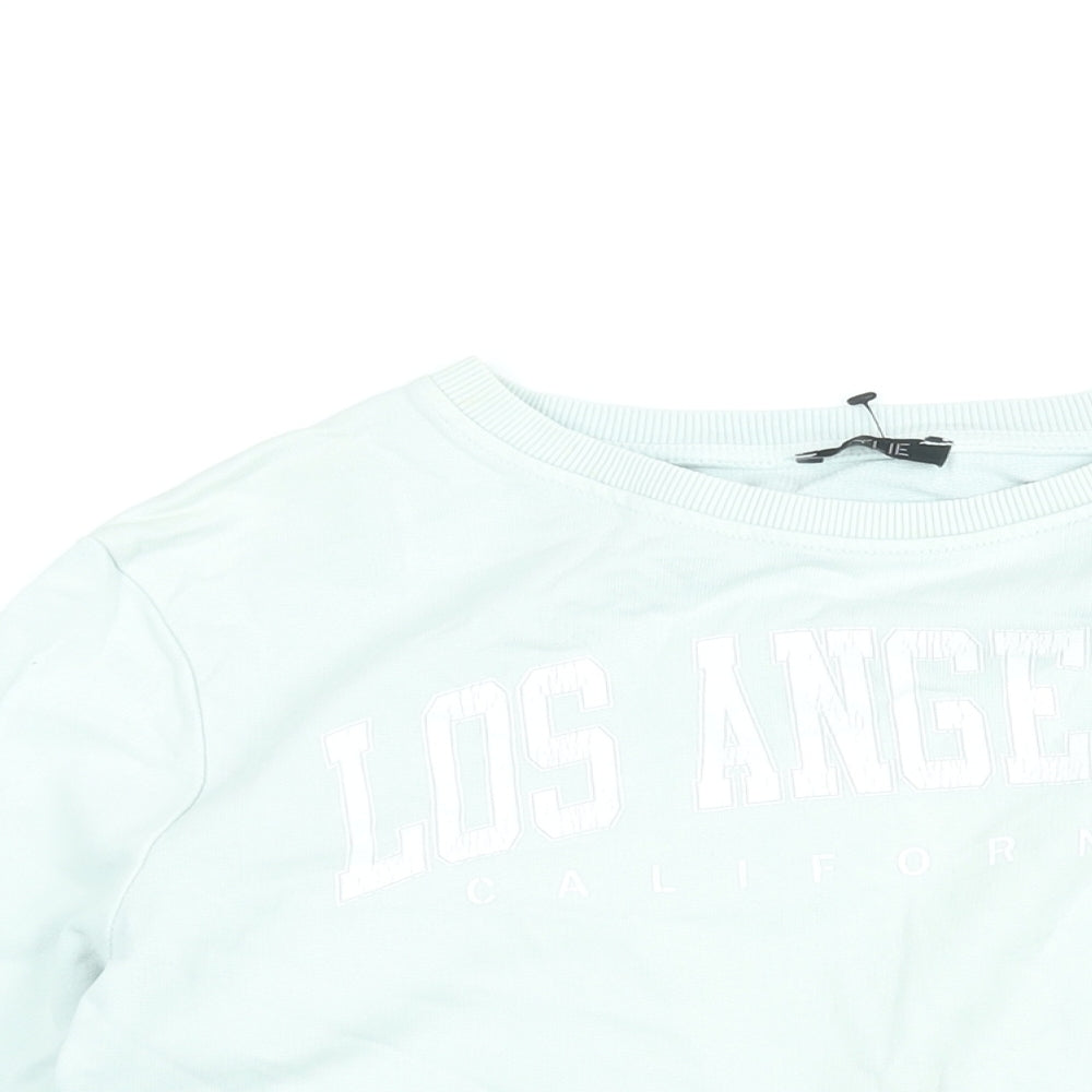 M&Co Girls Blue Cotton Pullover Sweatshirt Size 13 Years Pullover - Los Angeles California