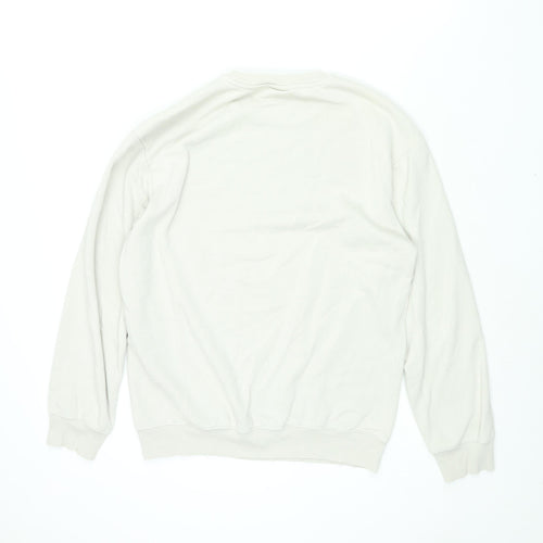 H&M Mens Beige Cotton Pullover Sweatshirt Size S