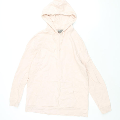 ASOS Mens Pink Cotton Pullover Hoodie Size M