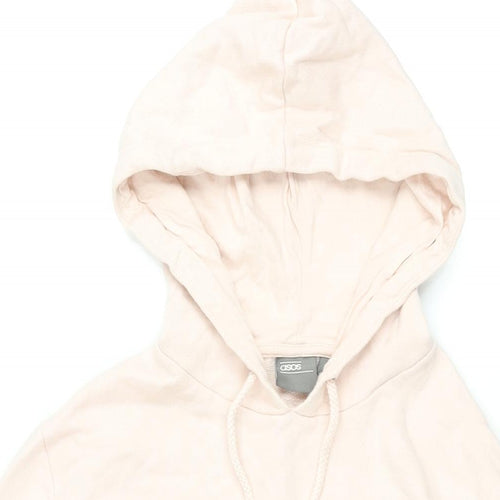 ASOS Mens Pink Cotton Pullover Hoodie Size M