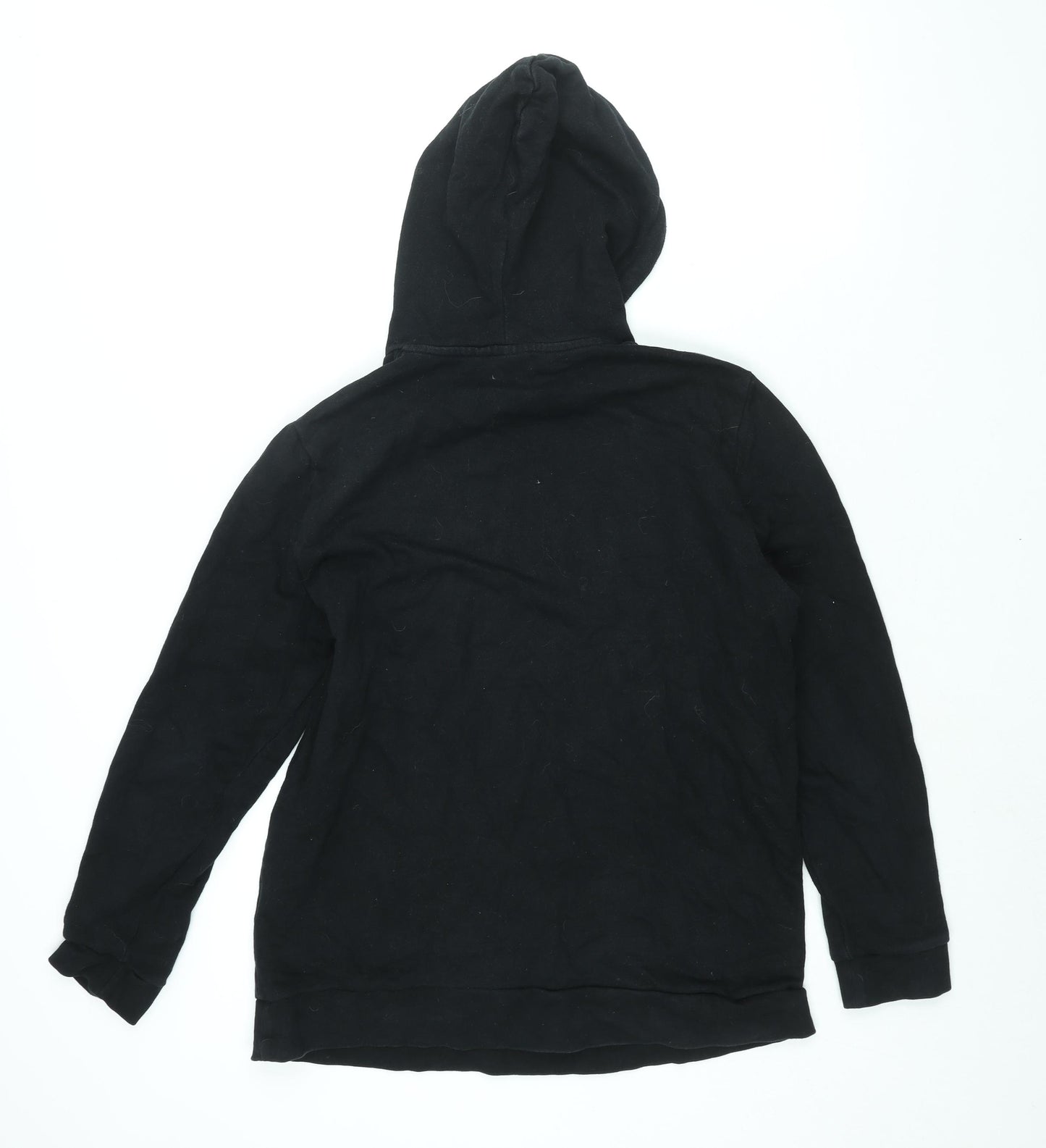 ASOS Mens Black Cotton Pullover Hoodie Size M