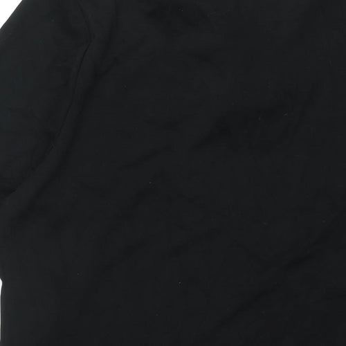 Viz-A-Viz Womens Black Polyester Sheath Size L V-Neck Pullover
