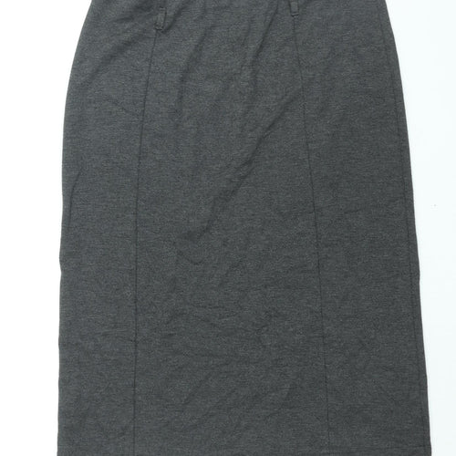 Yours Womens Grey Polyester Straight & Pencil Skirt Size 18