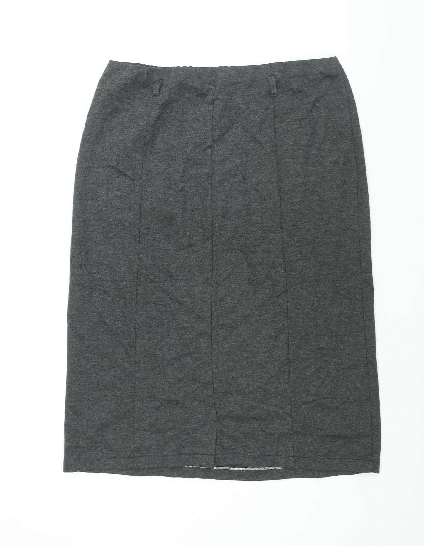 Yours Womens Grey Polyester Straight & Pencil Skirt Size 18